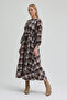 Regular Plaid Dress with Binding Detail # Eb4480 - 2