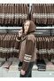 Women's regular fit short bouclé jacket with knit detail and lining - m93196 - 3