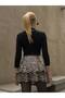 Bird Eye Fır Fır Mini Skirt with Tie Detail - 4