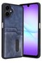 Mtxdpn Samsung Galaxy A07 4g Leather Case with Sara Business Card (193841) - Navy Blue