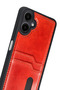 Mtxdpn Samsung Galaxy A07 4g Leather Case with Sara Card Holder (193843) - Red - 3