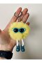 Plush Cute Keychain Gift Birthday Present Pompom Figure with Glasses - 3