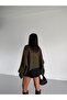 Soft V-Neck Women's Knit Sweater with Shawl Detail - 5