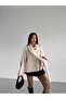 Soft V-Neck Women's Knit Sweater with Shawl Detail - 6
