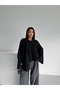 Soft V-Neck Women's Knit Sweater with Shawl Detail