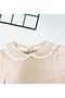 Baby Girl Lapel Lace Polka Dot Jumpsuit - 2