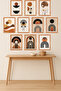 10-Piece Modern Bohemian Wall Painting Set with Frame Look – 15X20 cm Mdf Uv Printing