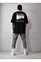 Los Angeles Printed Oversize Black T-shirt - 2