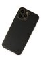 Mtxdpn iPhone 13 Pro Max Case Coco Leather Silicone Cover (234353) - Black - 2