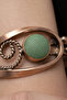 Women's Copper Bracelet with Natural Aventurine Stone Authentic Model Bracelet Suitable for Any Wrist - 3