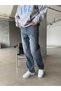 Stone Washed Baggy Fit Jeans - 6