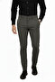 Khaki Slim Fit Elastic Waist Striped Textured Stretch Fabric Men's Trousers – Stylish & Comfortable Design 2600700