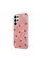 Samsung Galaxy S24 Ultra Compatible Case Pink Heart Silicone Case Red - 2