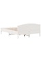 Bed Frame without Mattress White 160x200 cm Solid Wood Pine - 5