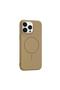 Apple iPhone 15 Pro Compatible Case Vivid M-Safe Silicone Case Desert Titanium - 3