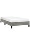 Bed Frame without Mattress Light Grey 90x200 cm Velvet - 2