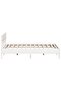 Bed Frame without Mattress White 200x200 cm Solid Wood Pine - 4