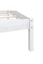 Bed Frame without Mattress White Solid Wood Super King Size - 7