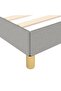 Bed Frame without Mattress Light Grey 90x200 cm Fabric - 6