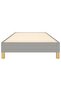 Box Spring Bed Frame Light Grey 90x200 cm Fabric - 4