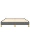 Bed Frame without Mattress Dark Grey 160x200 cm Fabric - 4