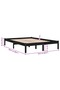 810031 Bed Frame without Mattress Black Solid Wood 160x200 cm - 3