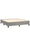 Box Spring Bed Frame Light Grey 180x200 cm Super King Velvet - 2