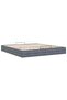 Ottoman Bed Frame No Mattress Dark Grey 200x200 cm Velvet - 8