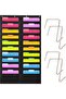 Heavy Duty Storage Pocket Chart for Classroom, 20 Pocket Storage Organizer with 4 Over-Door Hangers