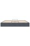 Ottoman Bed Frame No Mattress Dark Grey 200x200 cm Velvet - 6