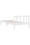 810068 Bed Frame without Mattress White Solid Wood 90x200 cm - 4