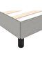 Bed Frame without Mattress Light Grey 90x200 cm Fabric - 6
