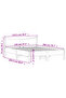 Bed Frame without Mattress White 120x200 cm Solid Wood Pine - 8