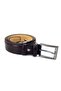 Saraç 1101 24K Men's Classic Stitched Belt Brown - 2