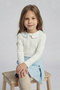 Girl's Heart Detailed Ribbed Knit Body Shorts Skirt Set - 3