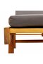 Sun Lounger with Cushion and Table Solid Wood Acacia - 8
