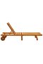 Sun Lounger Solid Acacia Wood - 4