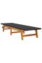 Sun Lounger with Table Poly Rattan and Solid Wood Acacia - 4