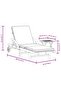 Sun Lounger with Cushion and Table Solid Wood Acacia - 3