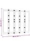 Folding 5-Panel Room Divider 200 cm Bamboo and Canvas - 3