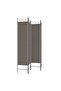 4-Panel Room Divider Anthracite 160x200 cm Fabric - 2