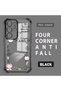 Samsung Galaxy S24 Ultra Compatible Transparent Silicone Flutter Protective Case Creative Pattern