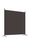 2-Panel Room Divider Brown 348x180 cm Fabric - 5