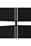 5-Panel Room Divider Black 250x180 cm Fabric - 6