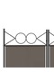 4-Panel Room Divider Anthracite 160x200 cm Fabric - 6