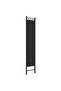 4-Panel Room Divider Black 160x220 cm Fabric - 5