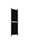 5-Panel Room Divider Black 250x180 cm Fabric - 5