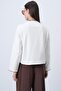 Ecru Hakim Collar Shepherd Stitched Cardigan Alc-X14726 - 8
