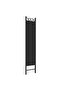 4-Panel Room Divider Black 160x200 cm Fabric - 5