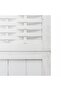 Room Divider 4 Panels White Solid Wood Paulownia - 5
